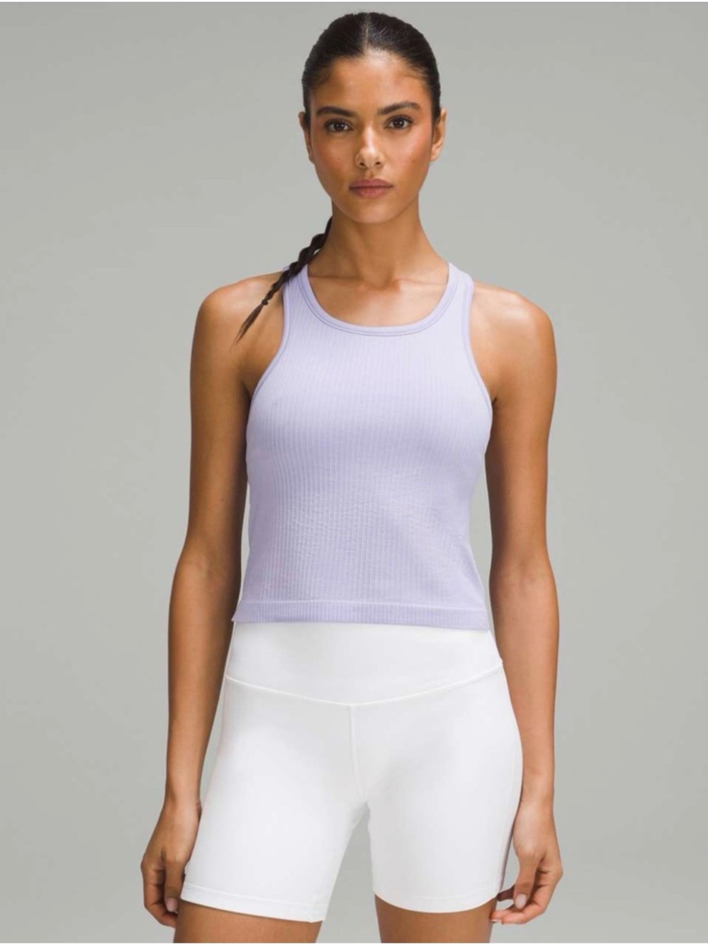 lululemon athletica Lavender Ribbed Racerback Tank